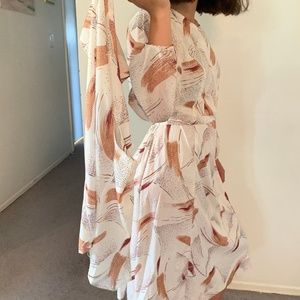 Vintage Dress with Sleeves and a Vest